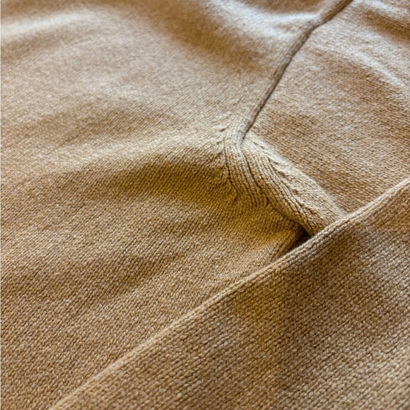 Tibi Recycled Cashmere Carre Oversized Sweater in Caramel - Picture 8 of 11